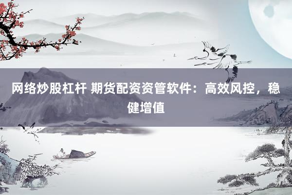 网络炒股杠杆 期货配资资管软件：高效风控，稳健增值