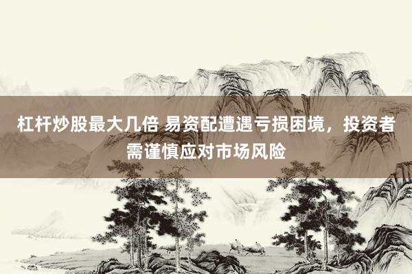 杠杆炒股最大几倍 易资配遭遇亏损困境，投资者需谨慎应对市场风险