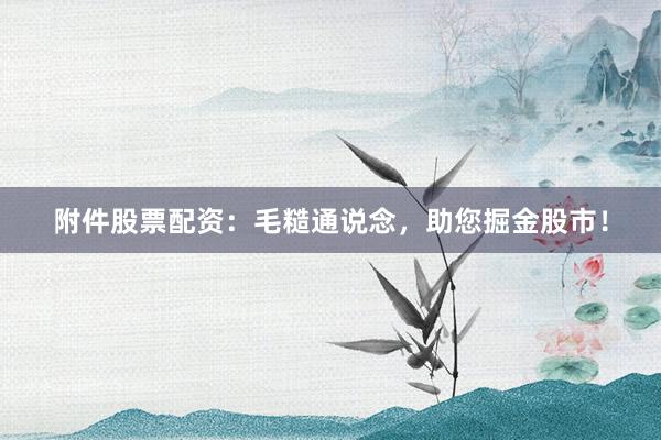 附件股票配资：毛糙通说念，助您掘金股市！