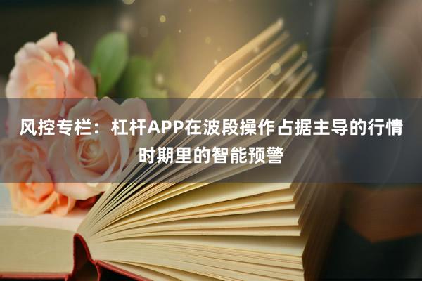 风控专栏:杠杆APP在波段操作占据主导的行情时期里的智能预警