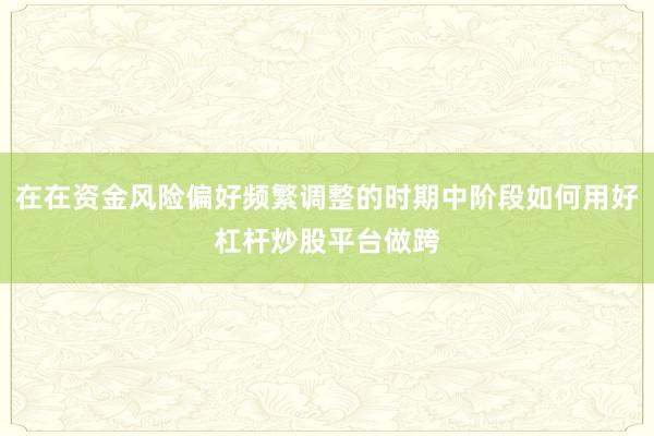 在在资金风险偏好频繁调整的时期中阶段如何用好杠杆炒股平台做跨